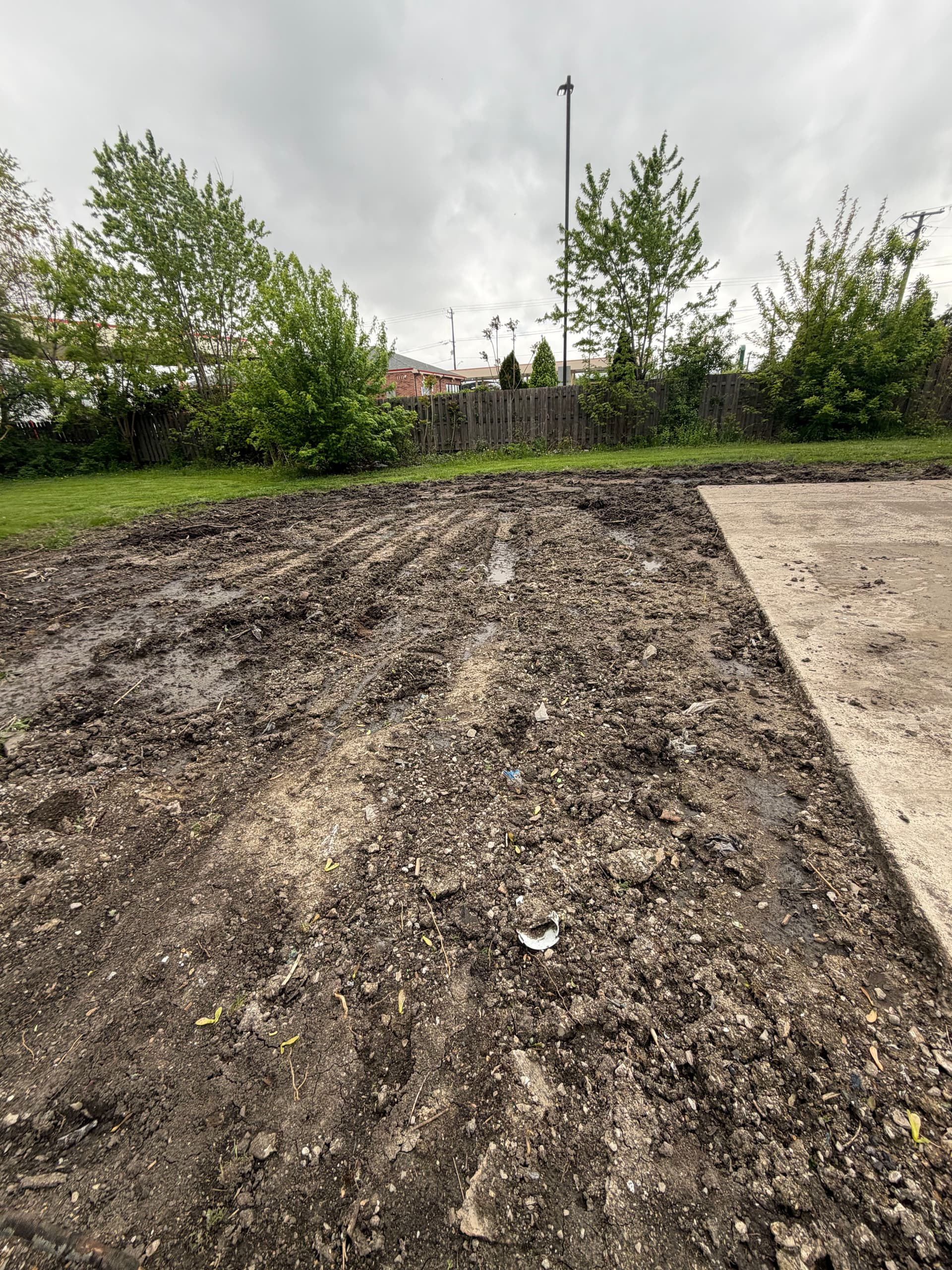 Old Garage Pad Removed and Site Cleared for New Build image