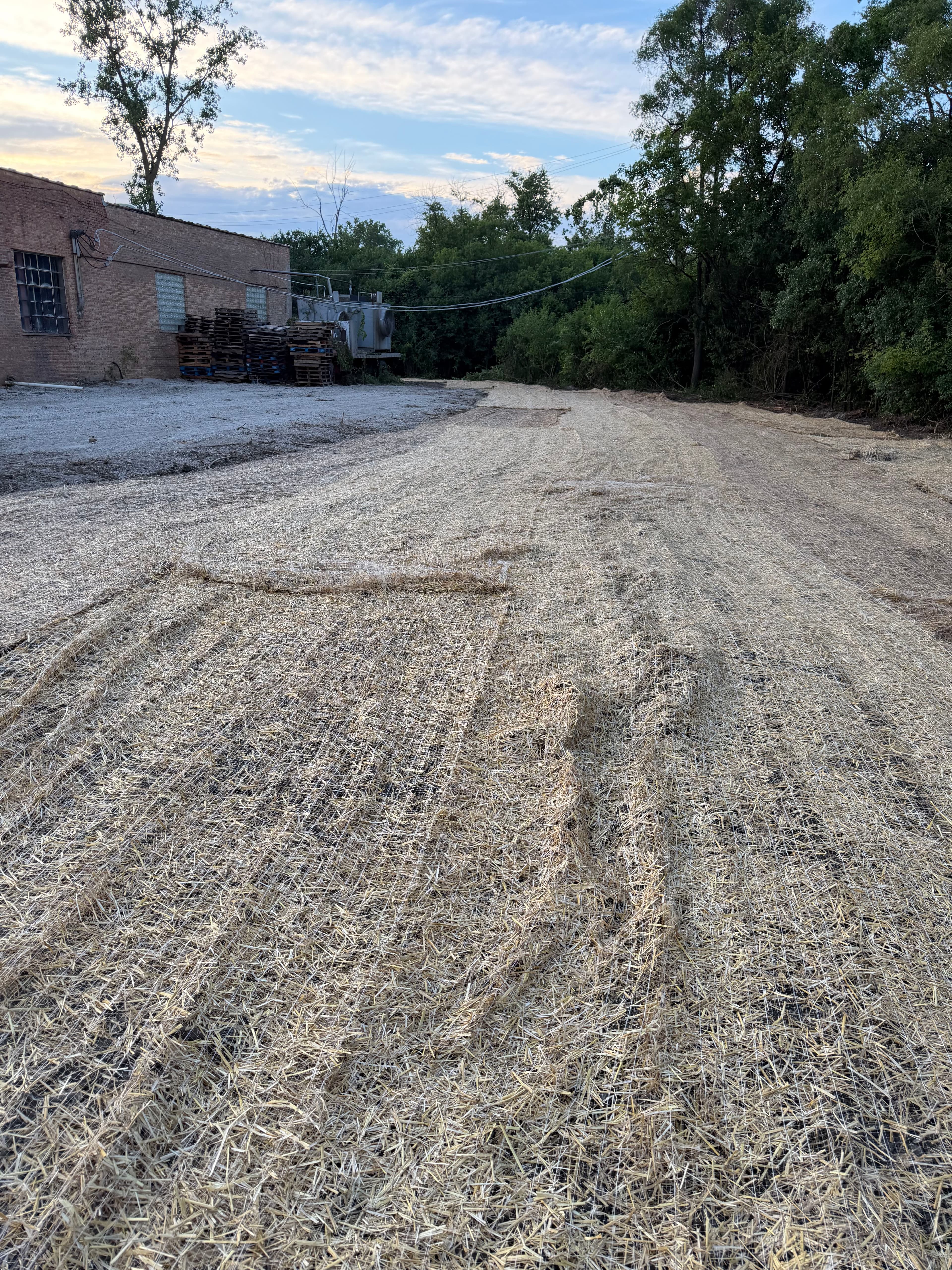 Project Rough Lot Cleared, Seeded, and Ready for a Gravel Parking Area image