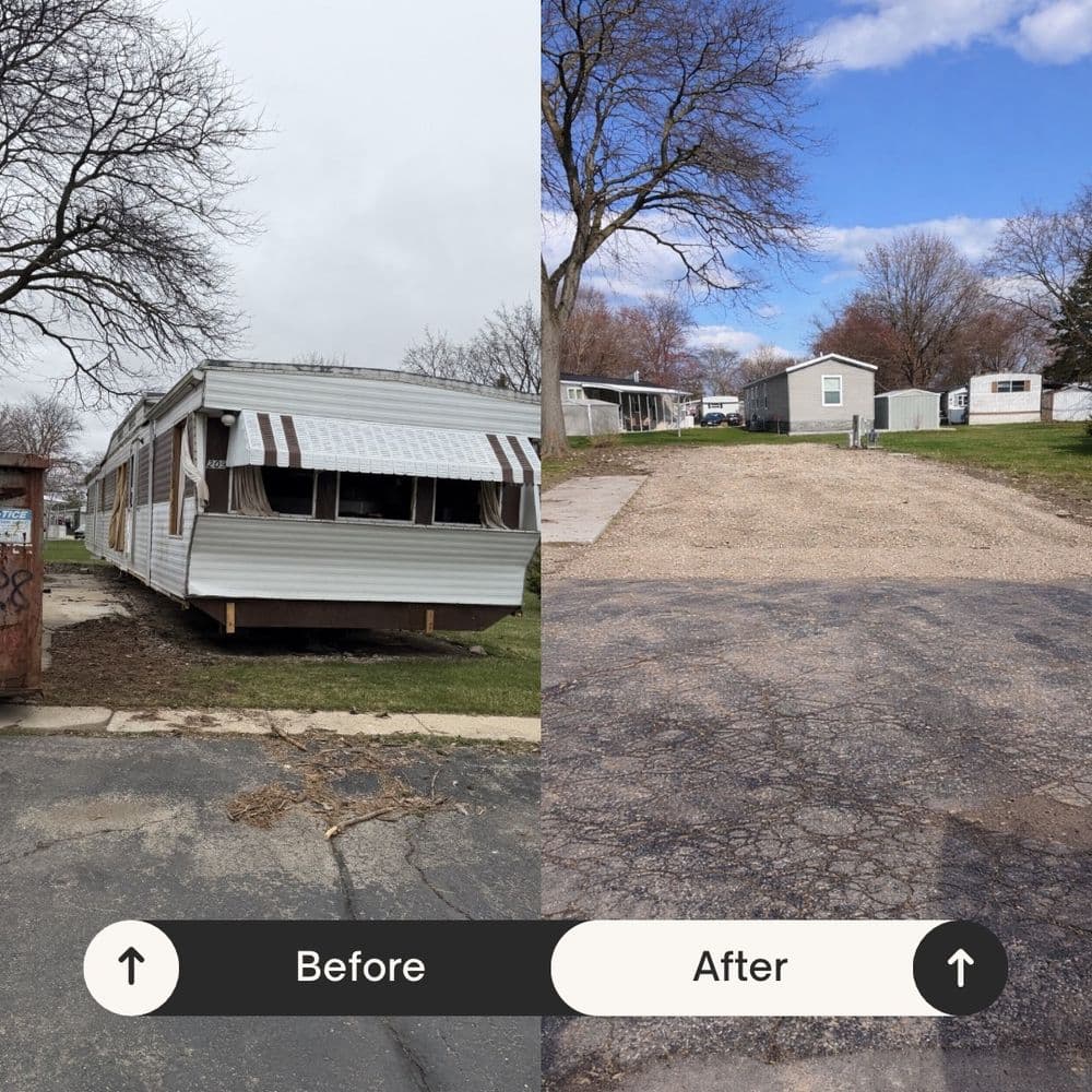 Mobile Home Demolition and Lot Clearance in Sturtevant image